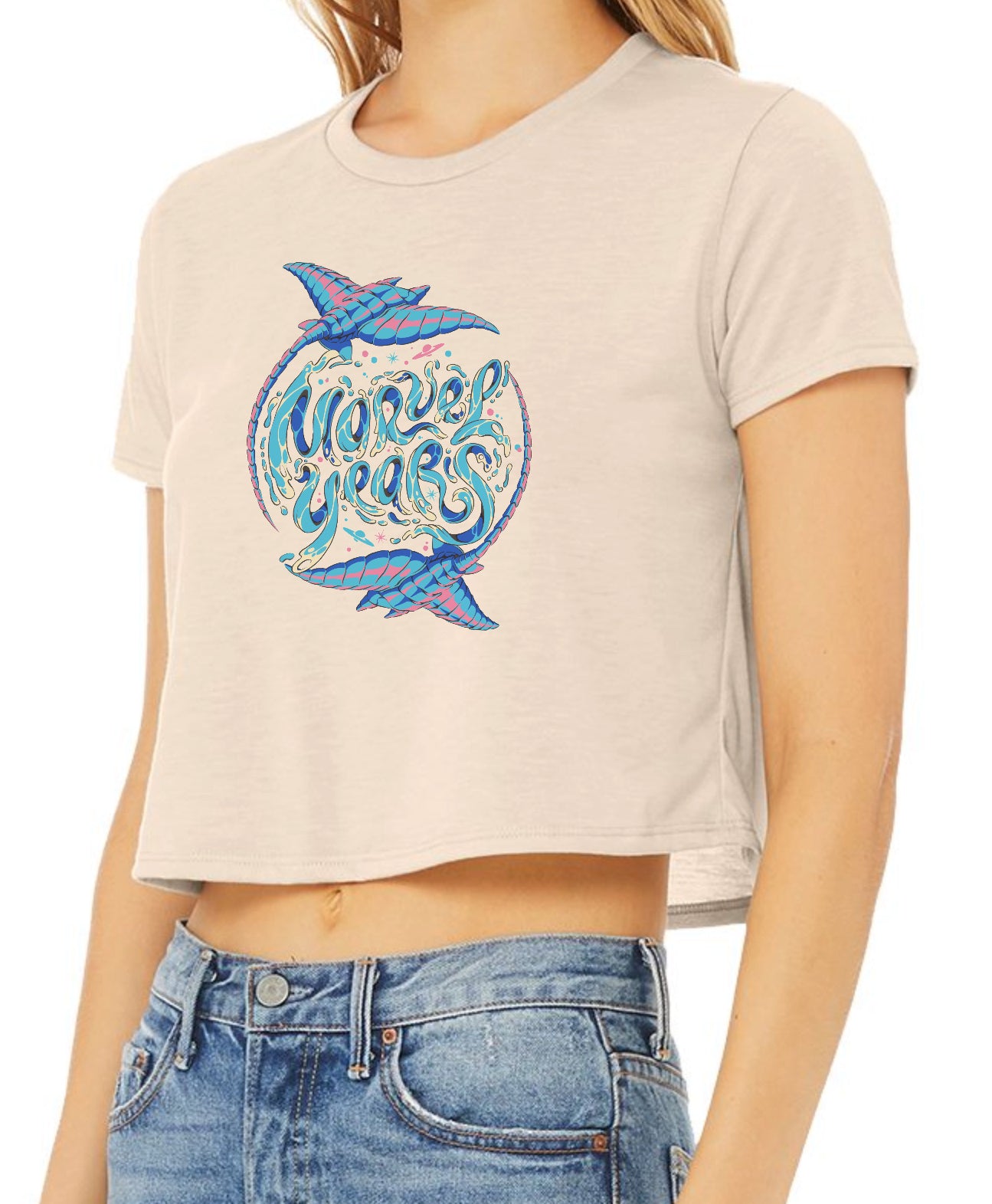 Marvel Years Mantaray Women’s Flowy Crop Tee